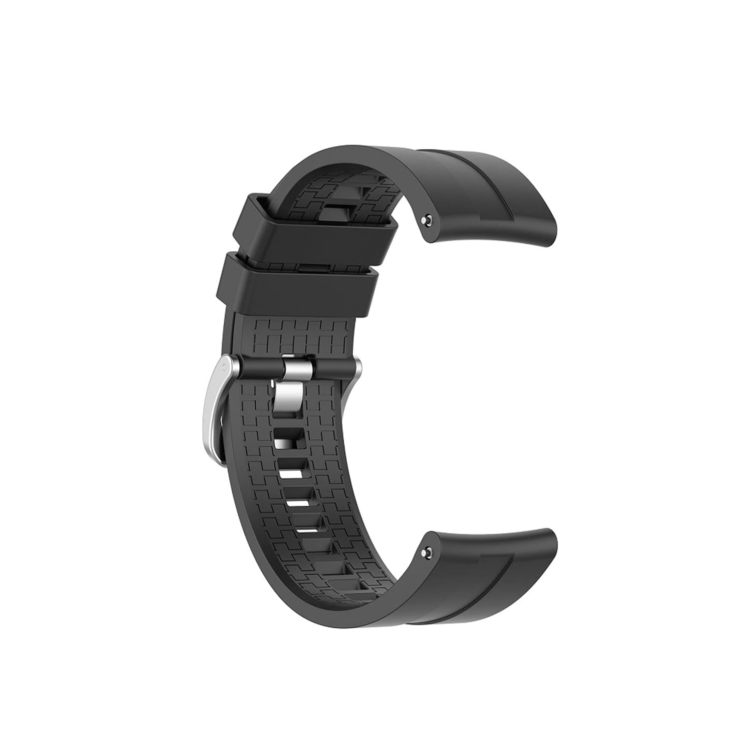 Kyver Silikon 22mm Spor Kordon, Uyumlu Modeller – Watch S1 ve Watch S1 Active için Uyumlu 22mm Saatler ile Uyumlu Kayış (Siyah)