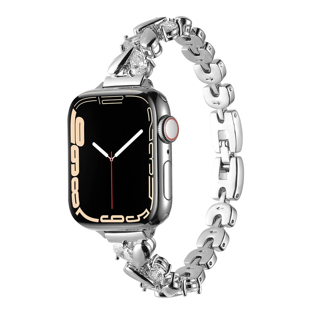 Zore Apple İle Uyumlu Watch 42mm KRD-103 Metal Kordon Gümüş