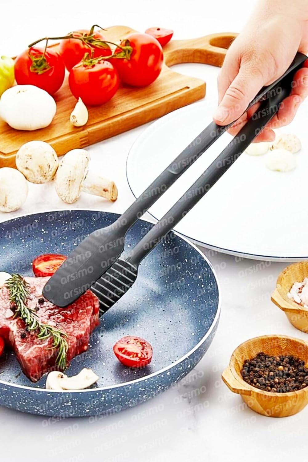 Arsimo Yanmaz Yapışmaz Servis Ve Izgara Maşası Plastik