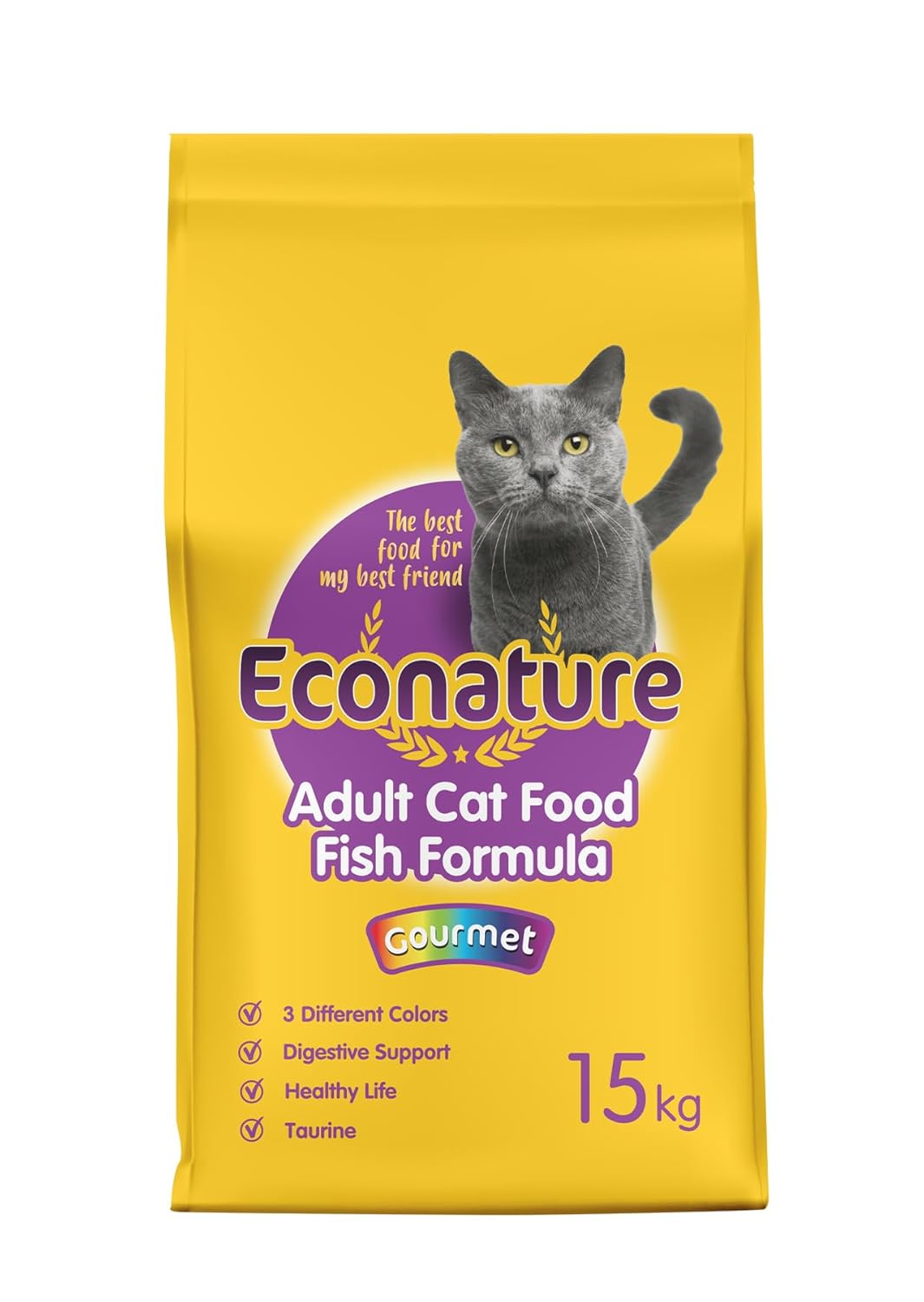 Econature Sarı Ambalaj Gurme Yetişkin Kedi Maması 15kg