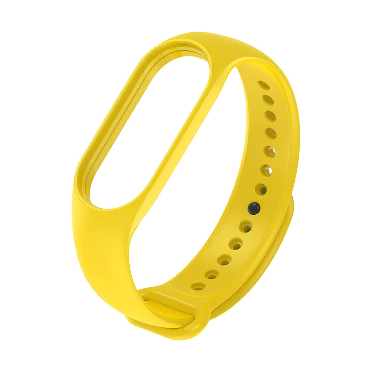 Kyver Silikon Kordon, Mi Band 7 ile Uyumlu - Ayarlanabilir, Rahat, Ter ve Suya Dayanıklı Bileklik (Sarı)
