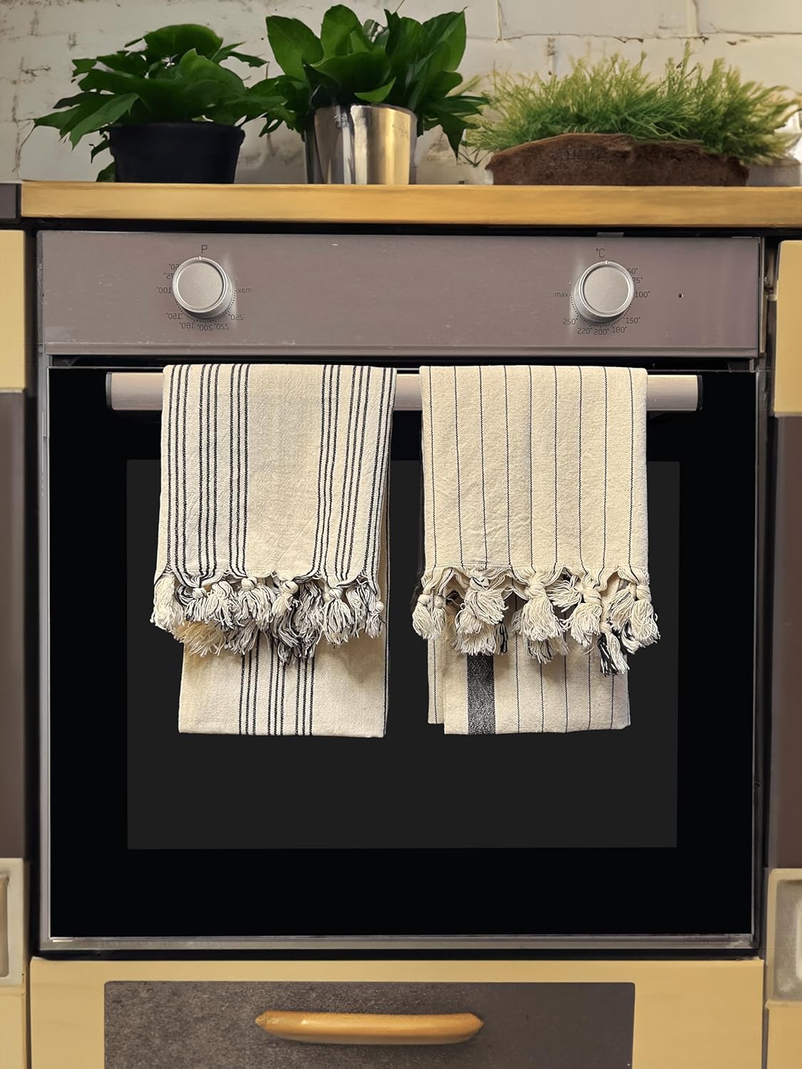 stonehill 2'li Mutfak Kurulama Bezi%100 Pamuk Kara Tezgah Peşkir 50x90 Cm