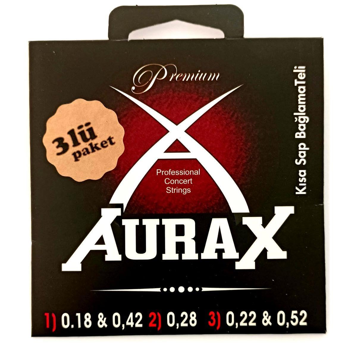 Aurax 3ARX18 Üçlü Paket Kısa Sap Bağlama Teli 018 Profesyonel