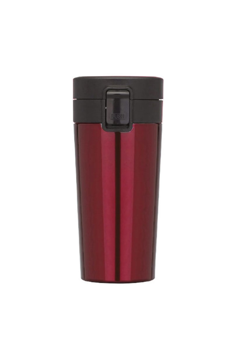 400ml Filtreli Rahat İçim Kilitlenebilir Paslanmaz Çelik Termos Kahve Mug BPA İçermez (Kırmızı)