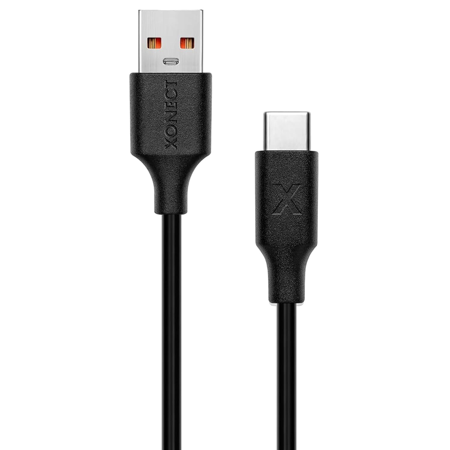 XONECT USB to Type-C ile Uyumlu iPhone ve Samsung ile Uyumlu Hızlı Şarj ve Data Kablosu 100 cm (Siyah)