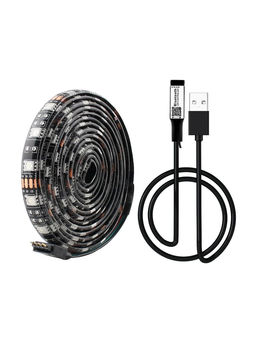Kenly Bluetooth TV Arkası RGB USB Şerit LED Aydınlatma 16 Renk, Ambiyans Işığı (1 METRE)