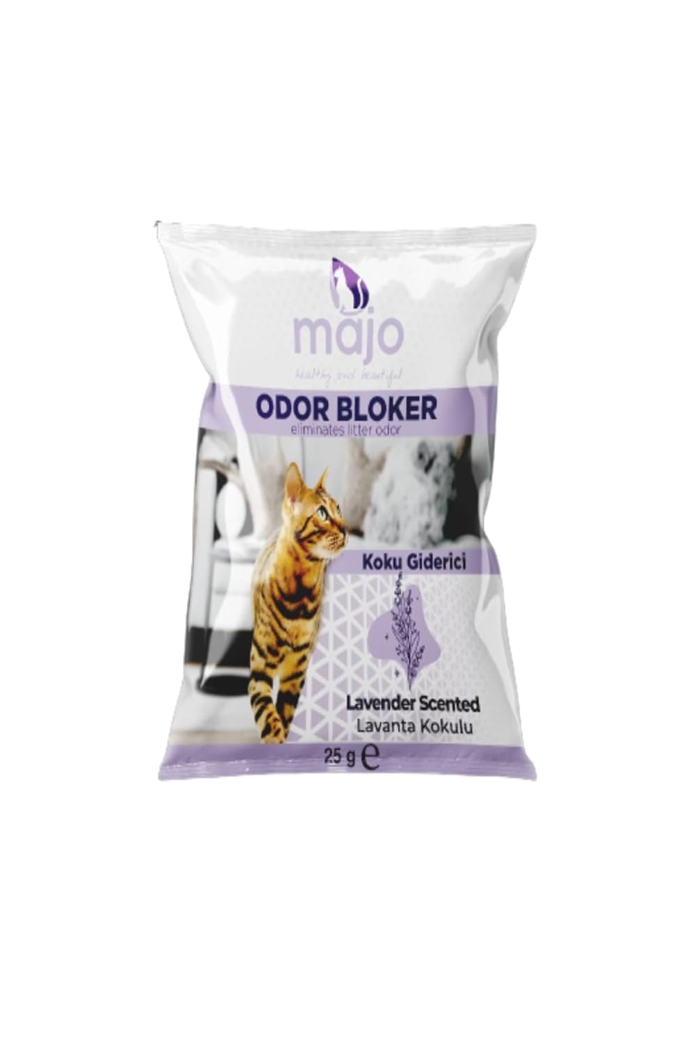TİNEKE Majo Lavanta Kokulu Doğal Kedi Kumu Koku Giderici Temizleyici