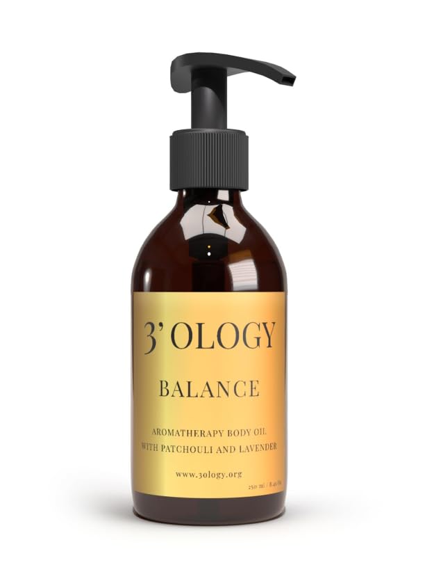 3'OLOGY Aromatherapy Body Oil With Patchouli And Lavender, 250 ml