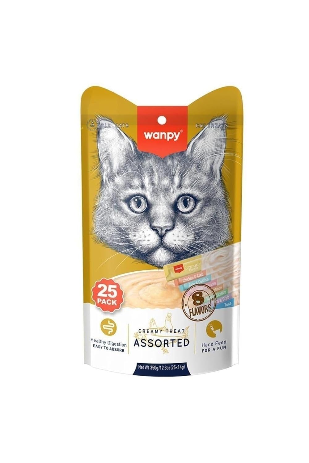 Wanpy Karışık Krema Kedi Ödülü 25x14gr