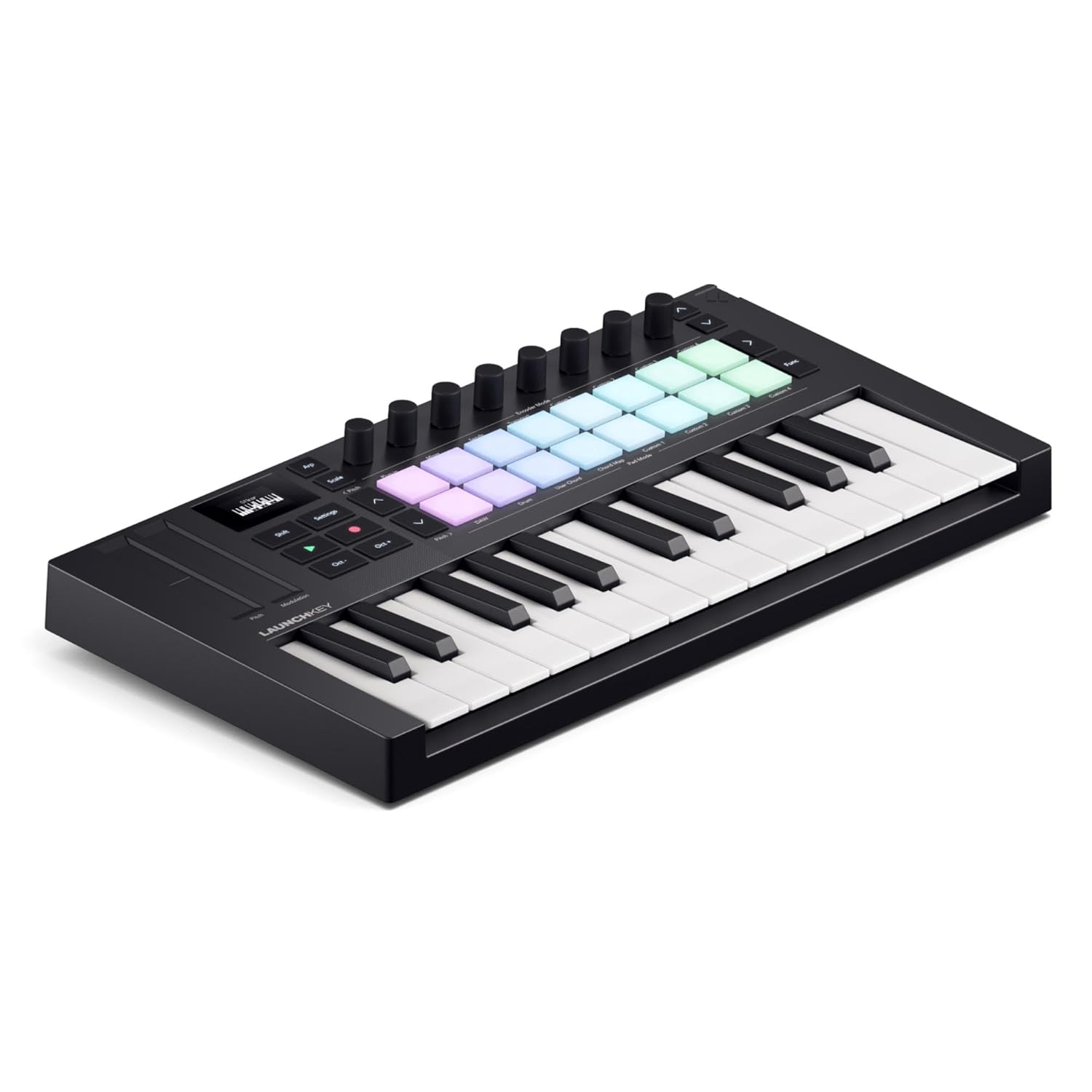 Novation Launchkey Mini 25 [MK4] — Taşınabilir 25 Mini Tuşlu, USB, MIDI Klavye Kontrolörü, DAW Entegrasyonu ile. Akor Modu, Ölçek Modu, Davul Pedleri ve Arpejjatör. Müzik Yaratma Yazılımı Paketi Dahil