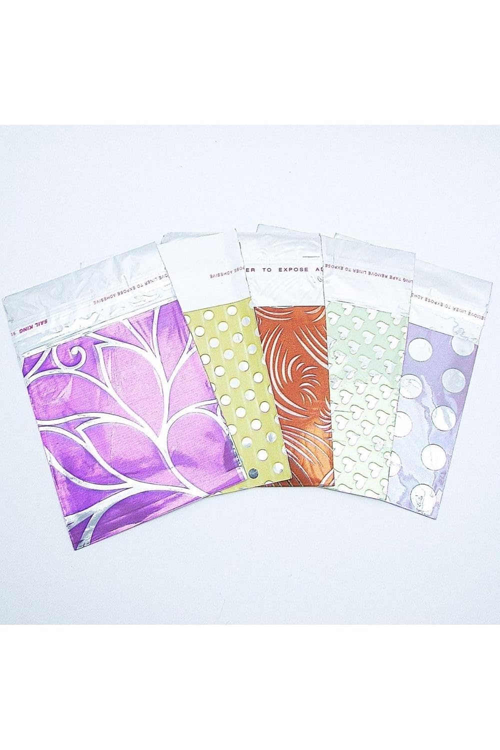 Metalize Bantlı Hediye Poşeti 7x9 cm Her Paket 100 Adet (5 Poşet 500 Adet) Hediyelik Poşet Paket