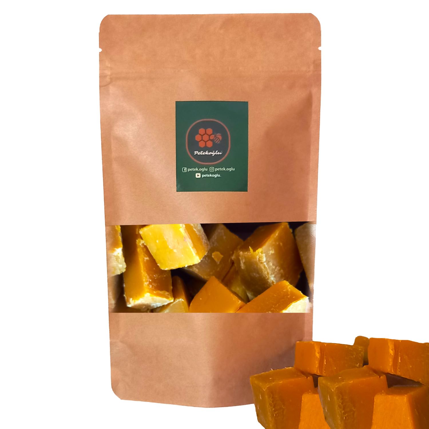 Petekoğlu (400 Gram) Doğal katkısız Balmumu Saf Balmumu Beeswax Arı Mum