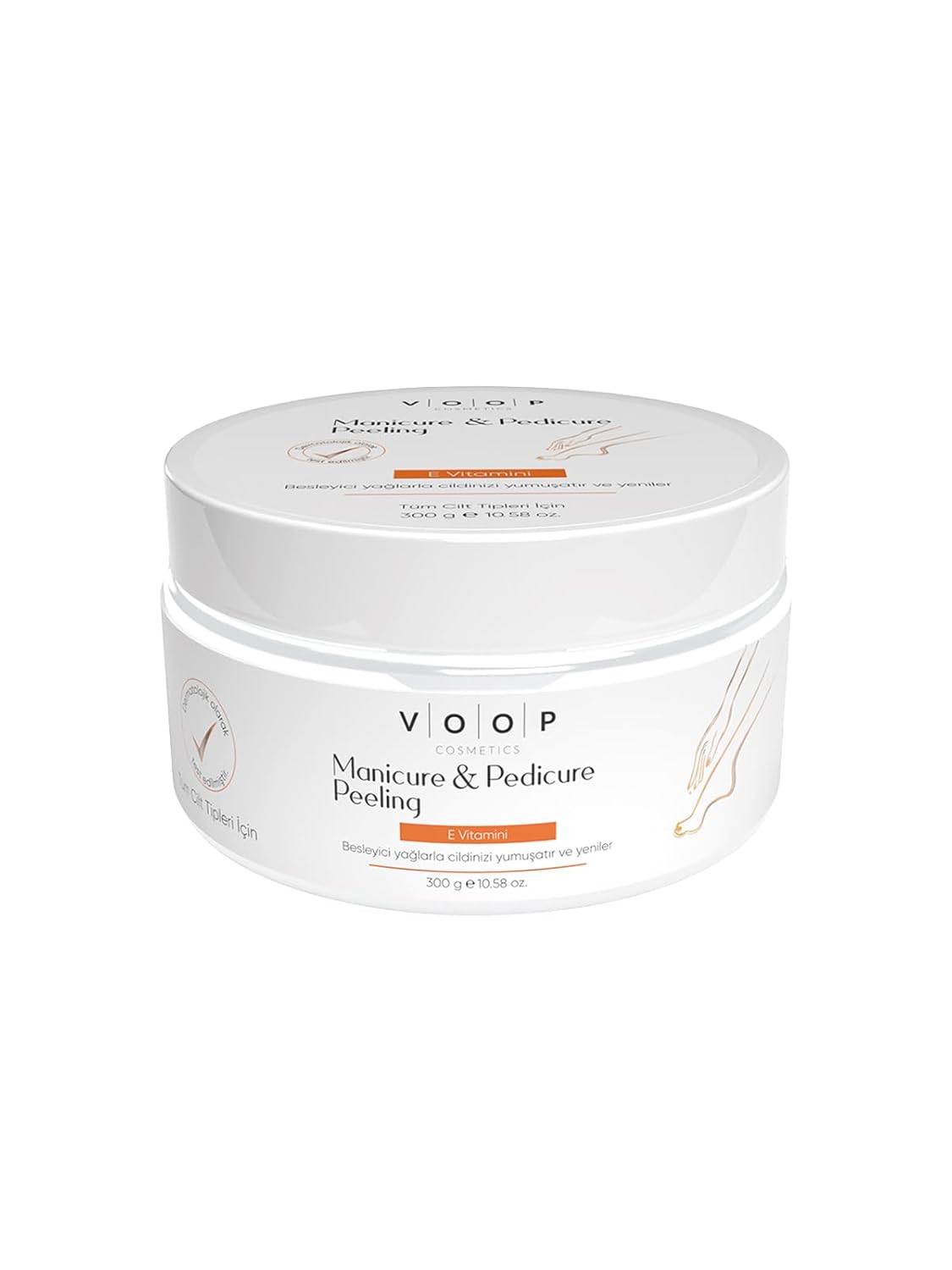 VOOP El & Ayak Onarıcı Ve Besleyici Bakım Kremi 300 gr | Manikür Pedikür Peeling