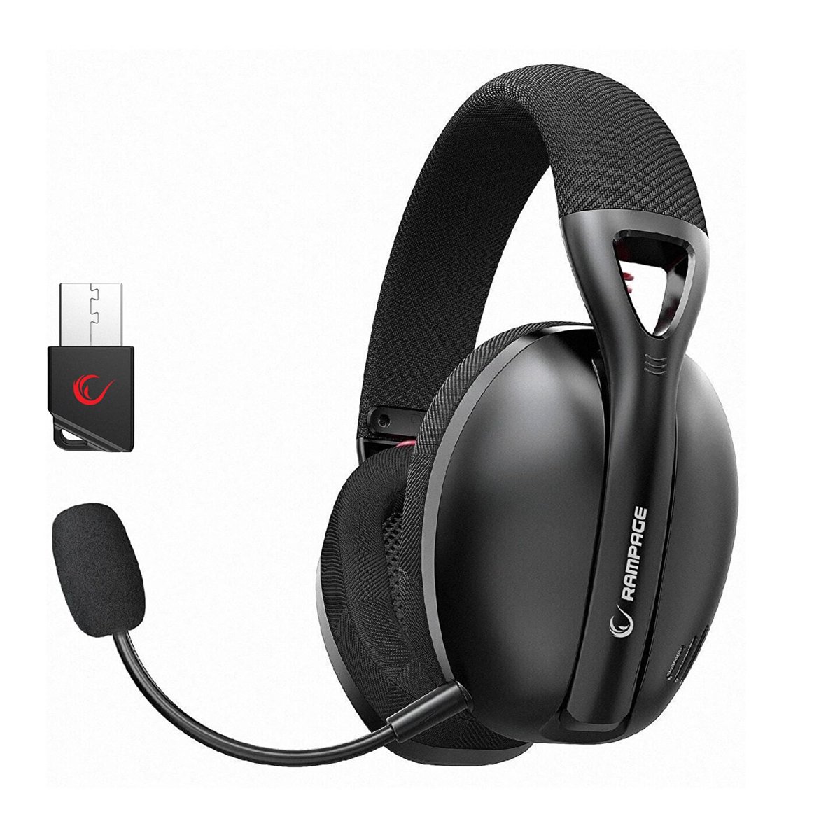 Rampage Crack H11 Siyah Wireless 2.4G+ Bluetooth Mikrofonlu Oyuncu Kulaklığı