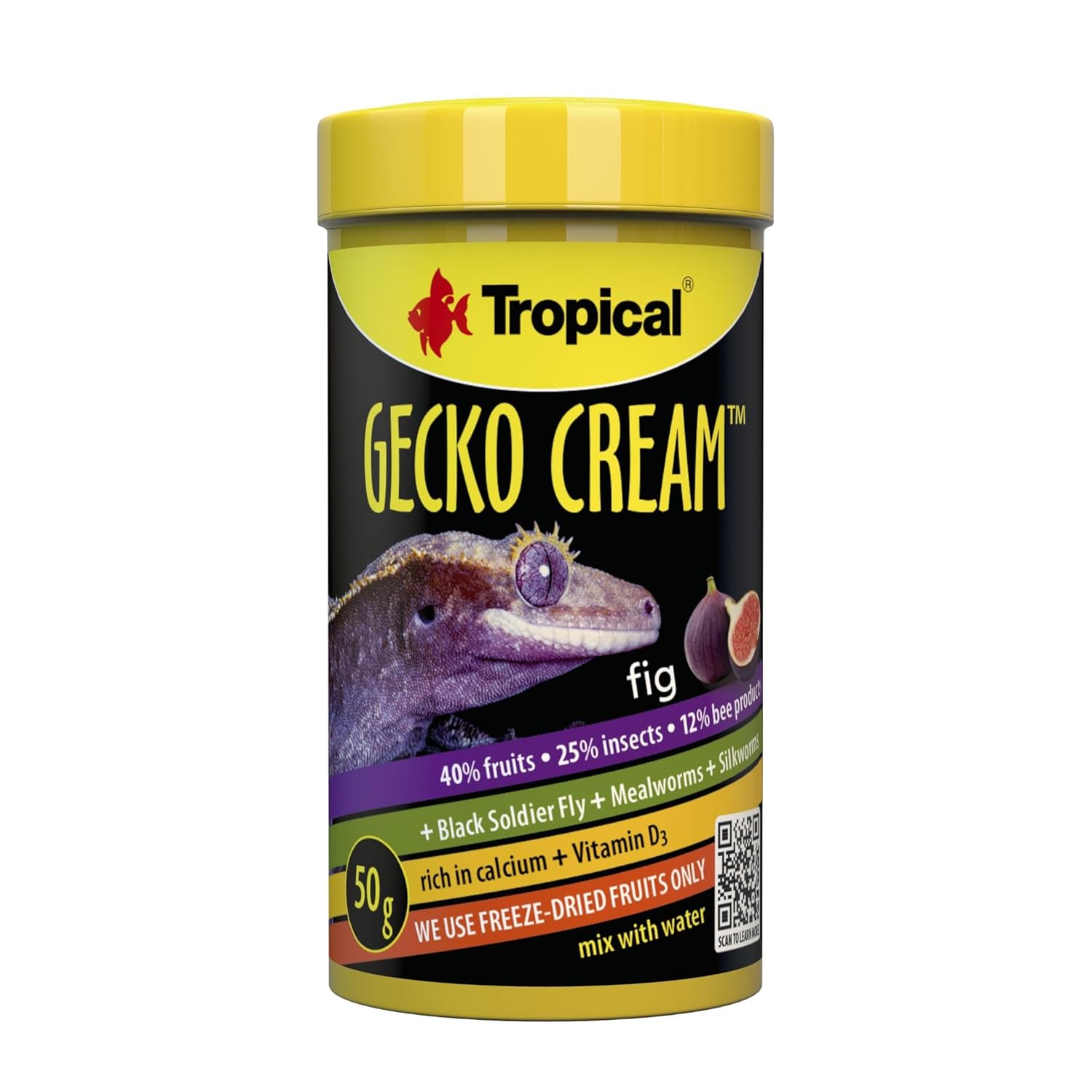 Tropical Gecko Cream Fig İncirli Gecko Yemi 100ml 50gr