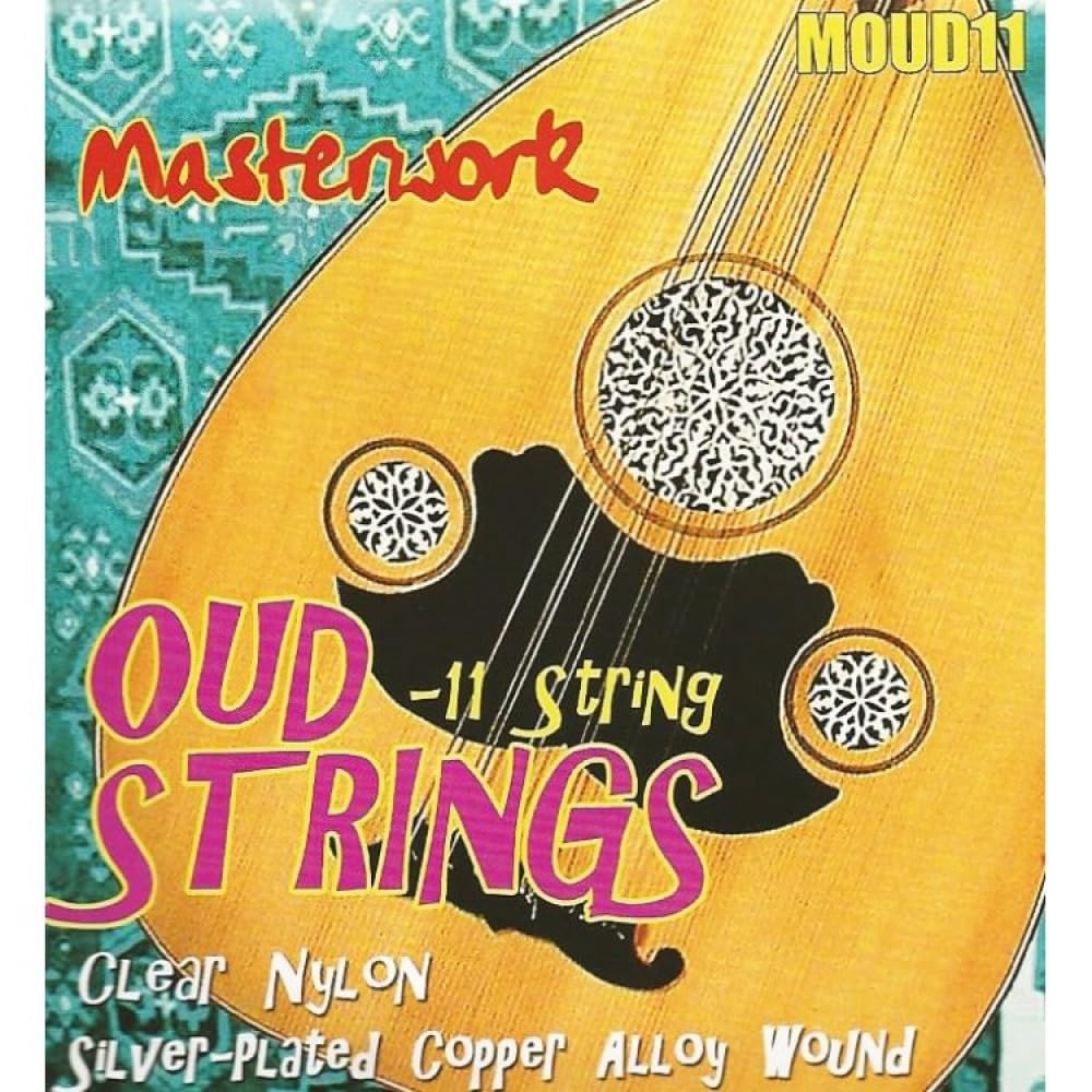 Masterwork Oud Strings MOUD11 Clear Nylon Silver Plated Copper Alloy Wound 11 String