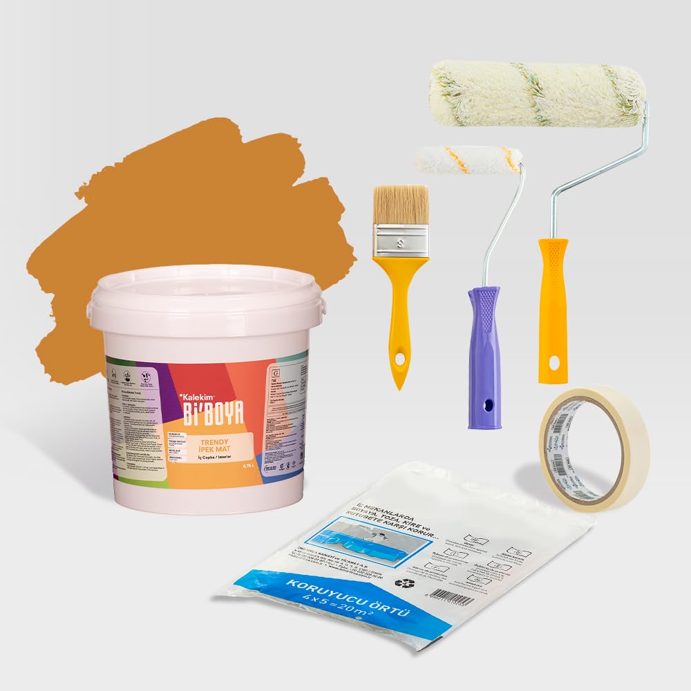 Bİ'Boya Tek Duvar Boyama Seti Side Güneşi 0,75 LT