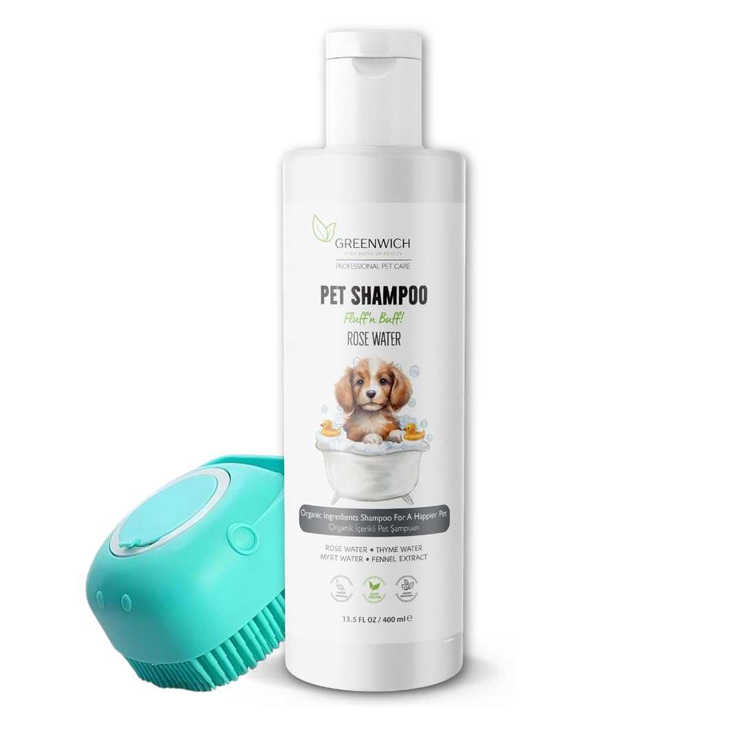 Şampuan Fırça Seti | Pati Vücut | Koku Giderici | Kedi Köpek Organik Içerikli Vegan