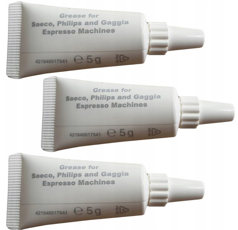 Saeco ile uyumlu Philips Incanto PicoBaristo Odea Talea Syntia xSmall Exprelia Minuto Xelsis Moltio LatteGo ile birlikte 3 x koruyucu yağlama maddesi kahve makineleri için