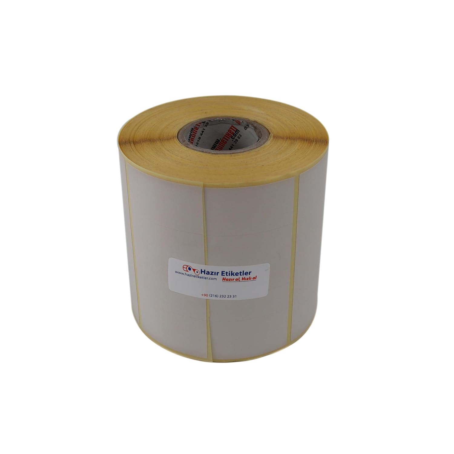 hazır etiketler , hazır al hızlı al Eko Termal Etiket 25mm x 45mm Ruloda 3750 Adet 40mm Kuka Çapında Direk Termal Transfer Etiketi Yan Yana 4 lü