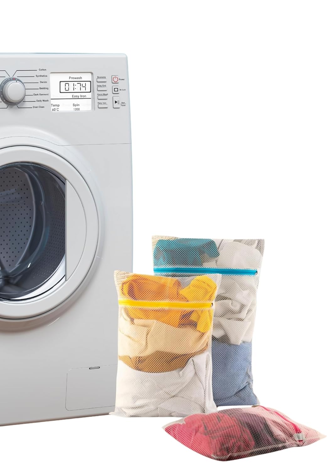 Odorshield+ Fermuarlı Çamaşır Yıkama Filesi - Asker ve Bebek İçin (3 Adet)