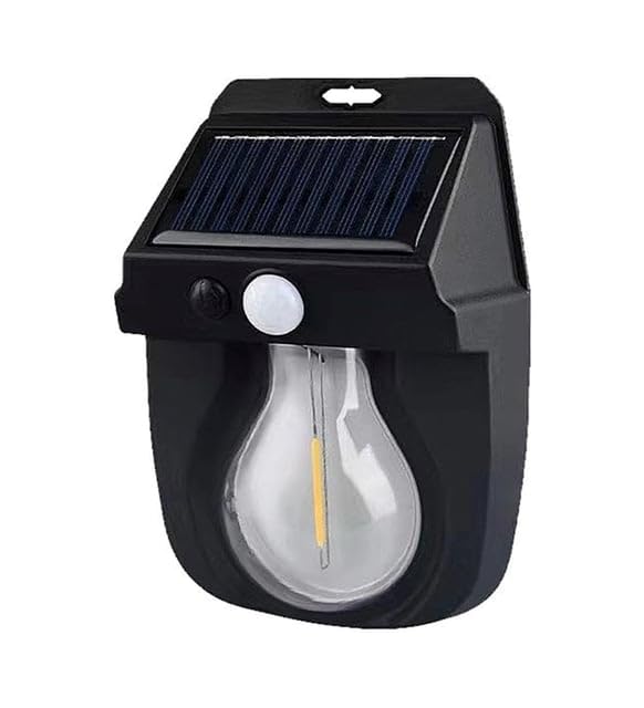 WellHise Solar Enerjili Güneş Enerjili Hareket Sensörlü Şarjlı Led Duvar Apliği Duvar Tipi Led Aplik CL-118