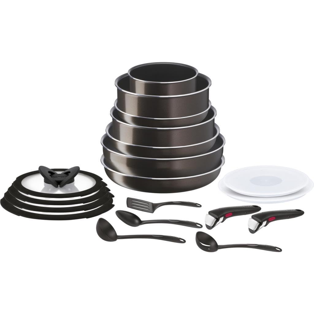 Tefal Ingenio XL Intense 19 Parça Titanyum Tencere Tava Seti |2X Kaplama |Yapışmaz Tencere Seti | İndüksiyonlu |Çıkarılabilir Sap