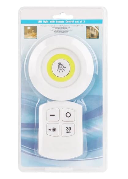 WellHise H1COB Uzaktan Kumandalı Tekli Spot Lamba Pilli Dolap Altı Spot