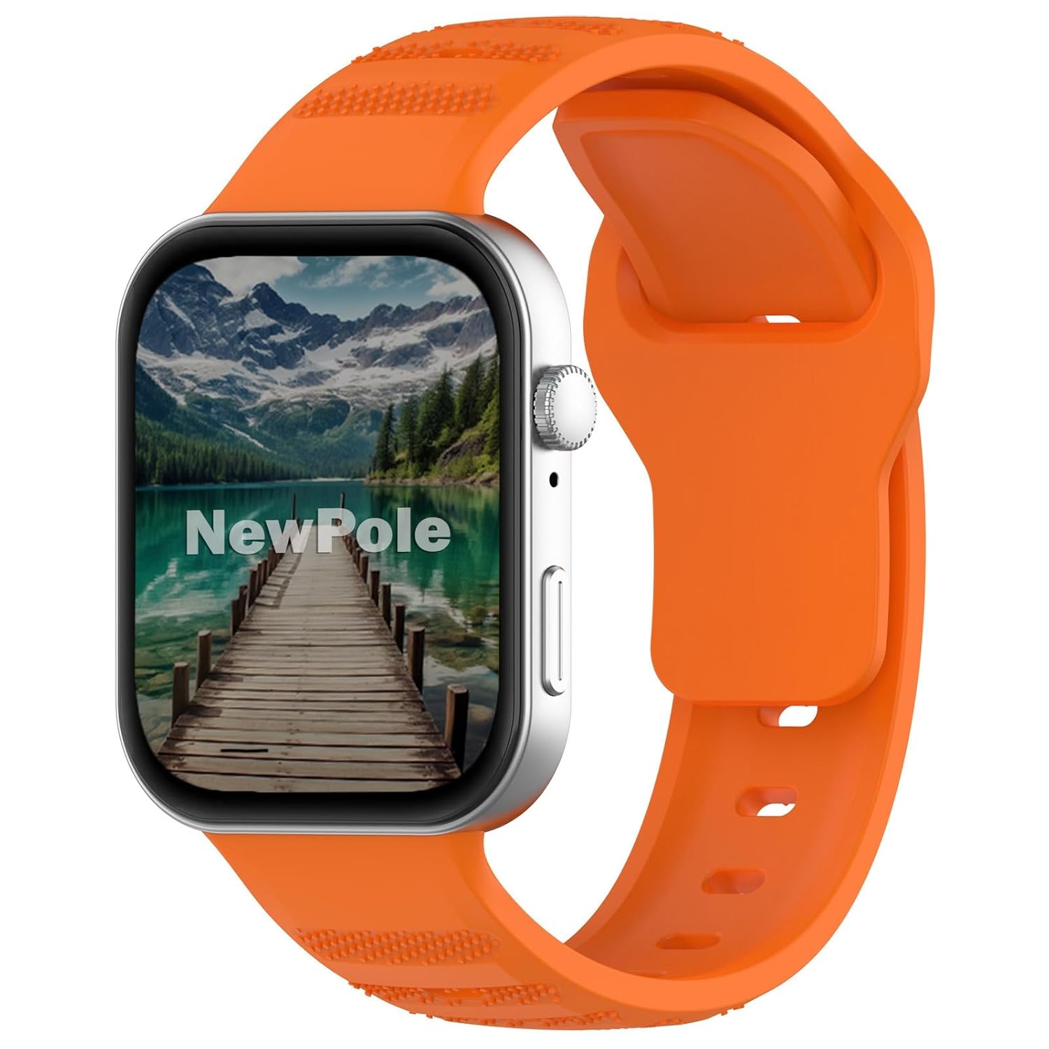 NewPole Huawei Watch Fit 3 ile Uyumlu Kordon Renkli Kopma Karşıtı Kordon Spor Rahatsız Etmeyen Hauwei Watch Fit 3 ile Uyumlu Kordon (Turuncu)