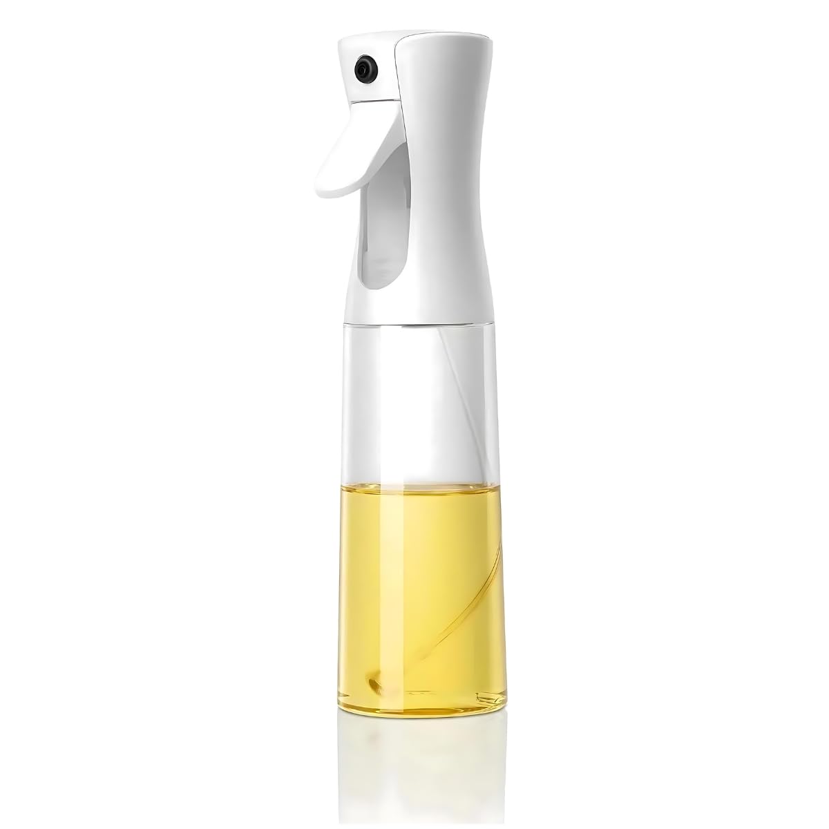Sprey Yağdanlık Cam Şişe Yağ Püskürtücü 200 ml - Airfryer, Kızartma, Izgara ve Salata İçin Büyük Boy Yağlık (Beyaz)