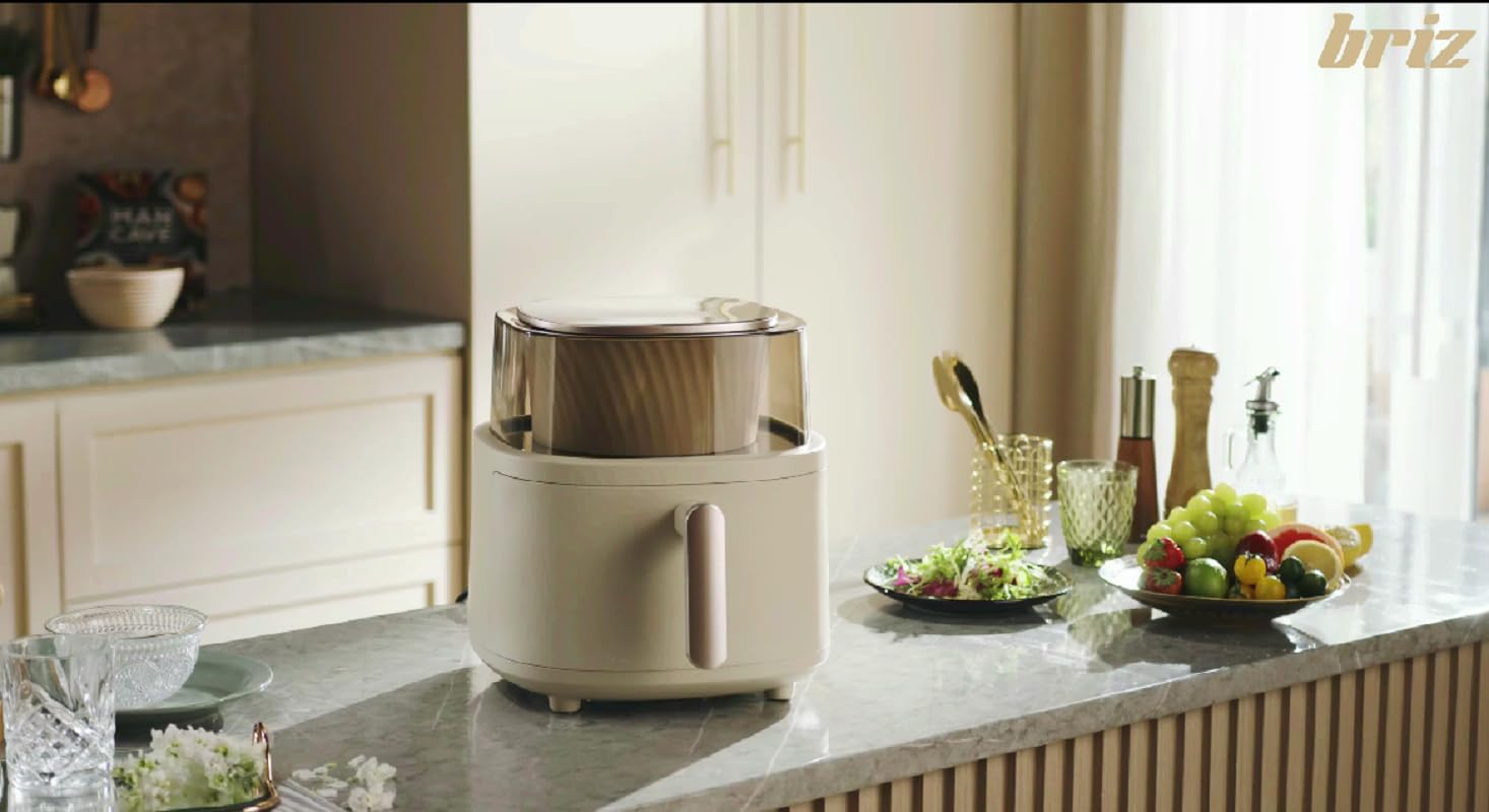 Briz BR660 Fritöz Otomatik Karıştırıcı Zaman Ayarı XL 6 Litre Airfryer