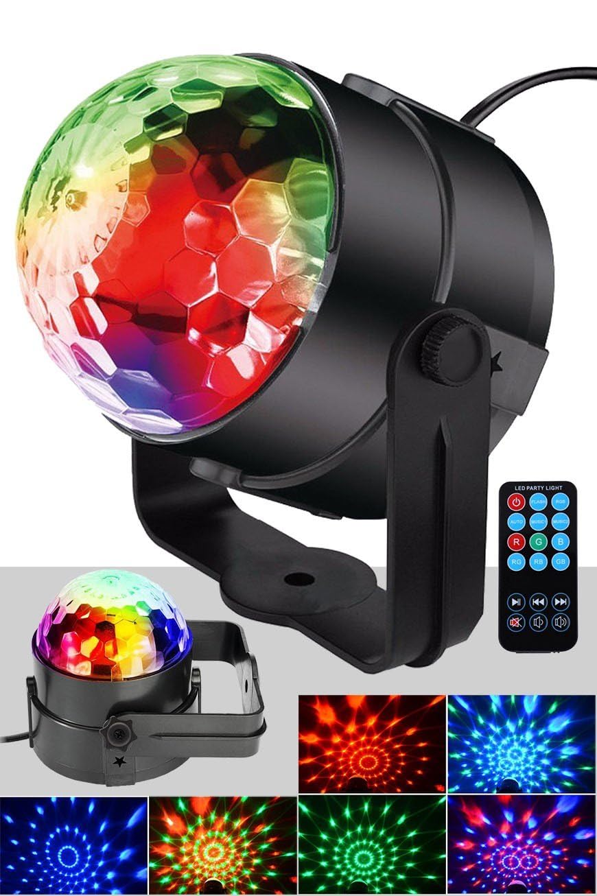Quenlite QX-61 RGBW DMX512 Sahne Küre Led Işık Sistemi 6x1W Disko Işığı