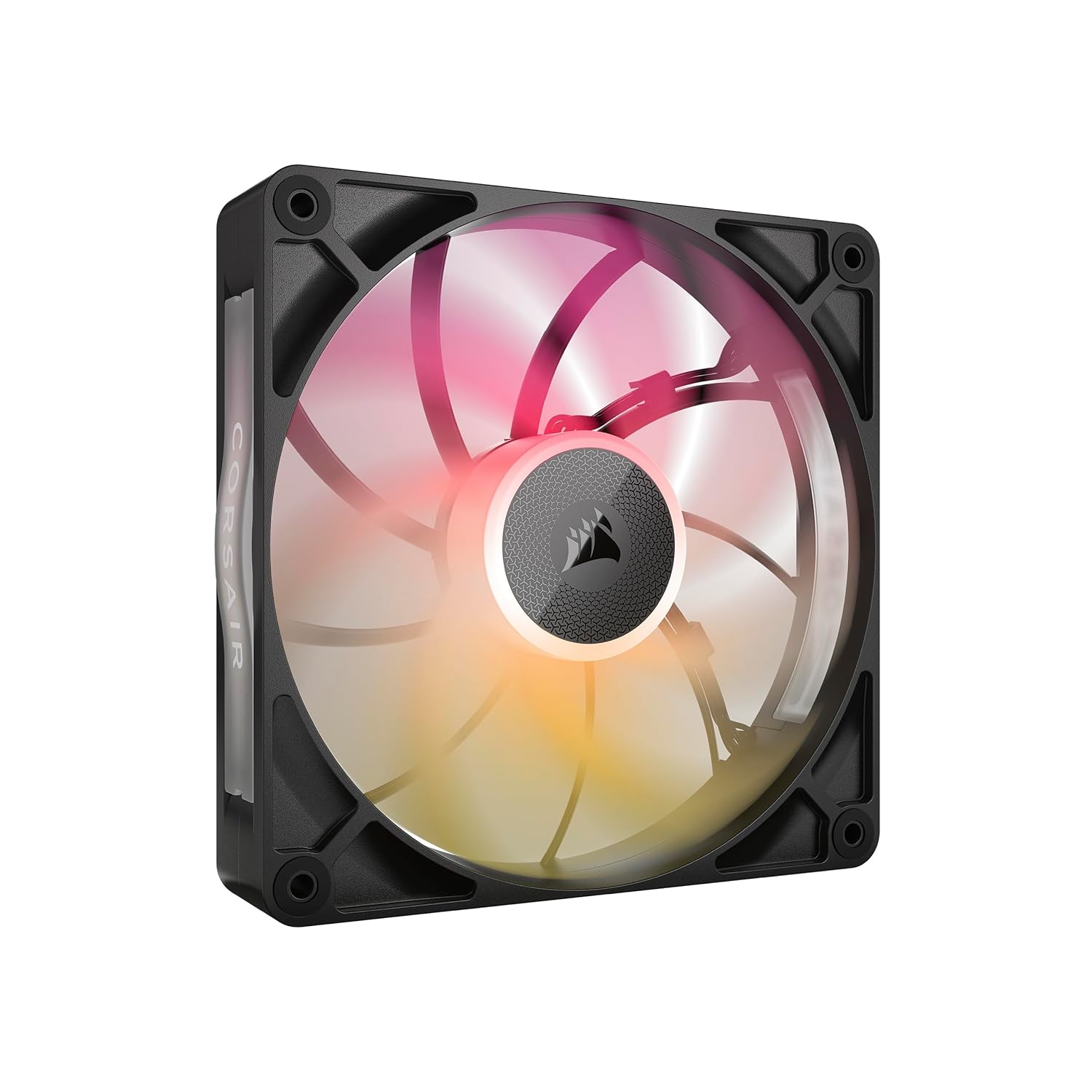 CORSAIR iCUE LINK RX140 MAX RGB 140 mm PWM kalın fan, yüksek statik basınç, manyetik kubbe yatak, tekli fan, siyah