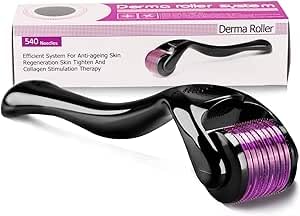 Hoala Hoala Dermaroller Titanyum Uçlu 540 Iğneli Derma Roller 1,0 Mm Iğne (Koruma Kutulu)