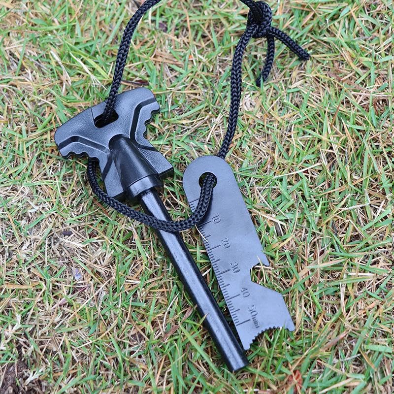 Valkyrie 8mm 8.5cm Magnezyum Ateş Başlatıcı Bar -%100 Katkısız Alüminyum İçermez Fire Starter