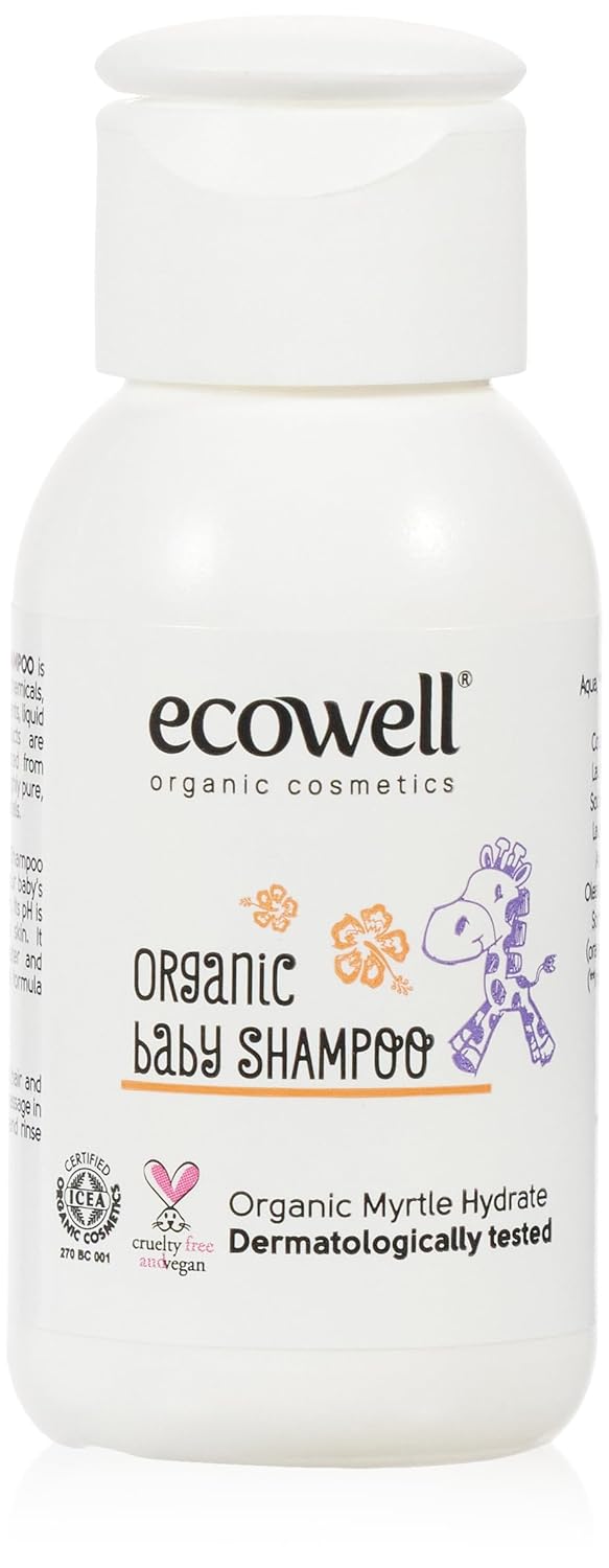 ECOWELL Organik Bebek Şampuanı, Seyahat Boy, 50 ml