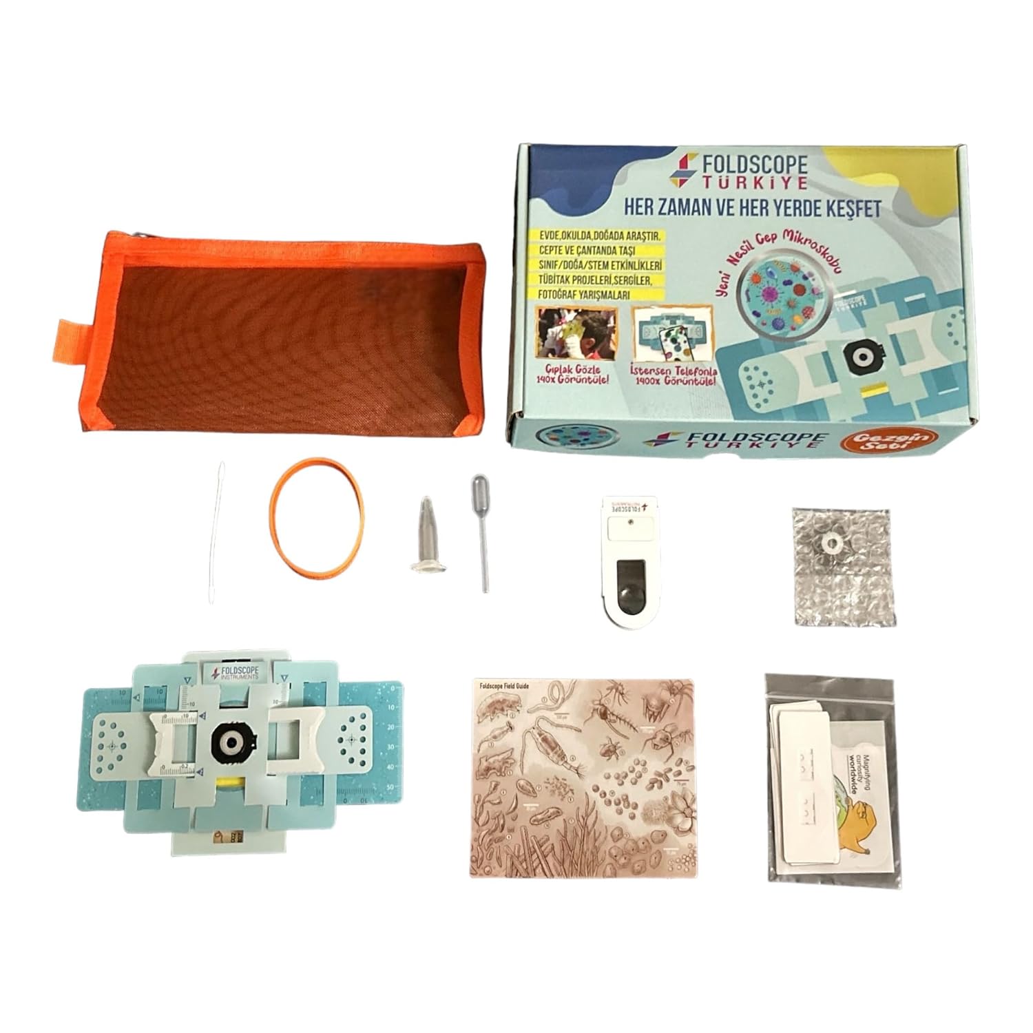 FOLDSCOPE CEP MİKROSKOBU GEZGİN SETİ