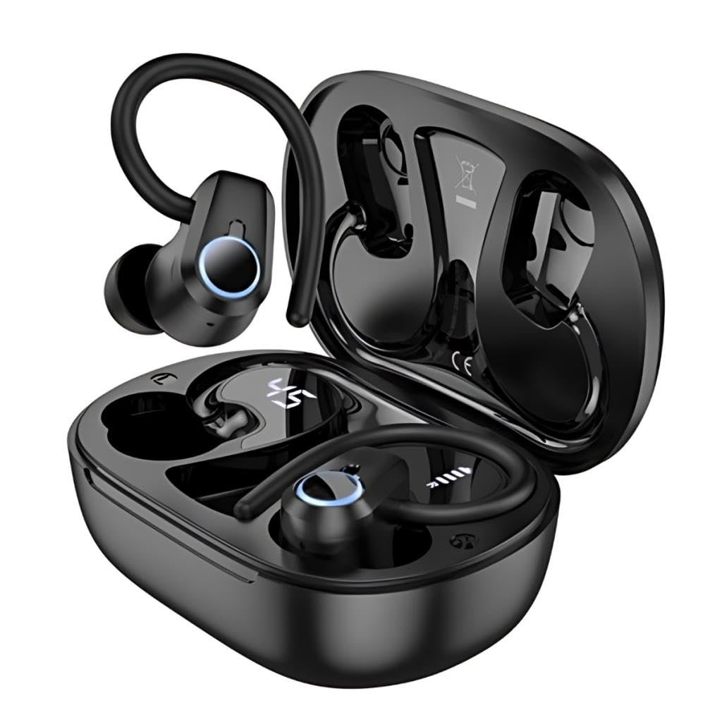 Coofbe Bluetooth Vers.5.3 Kancalı 500mAh Kulakiçi Bluetooth Kulaklık HIFI Şarj Götergeli Stereo Kulaklık