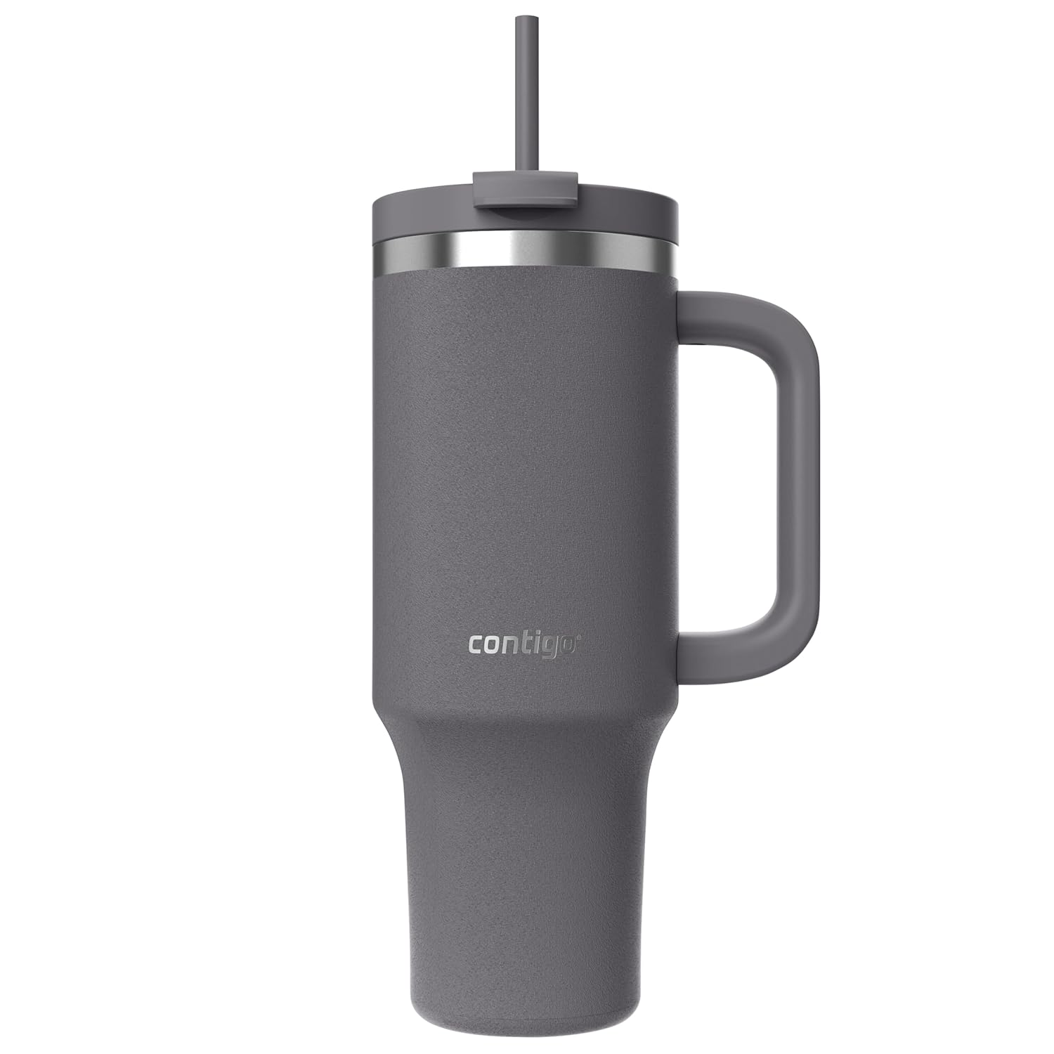 Contigo Üniseks Yetişkin Streeterville Tumbler Pipetli Yalıtımlı Su Şişesi, 1.2L, Antrasit