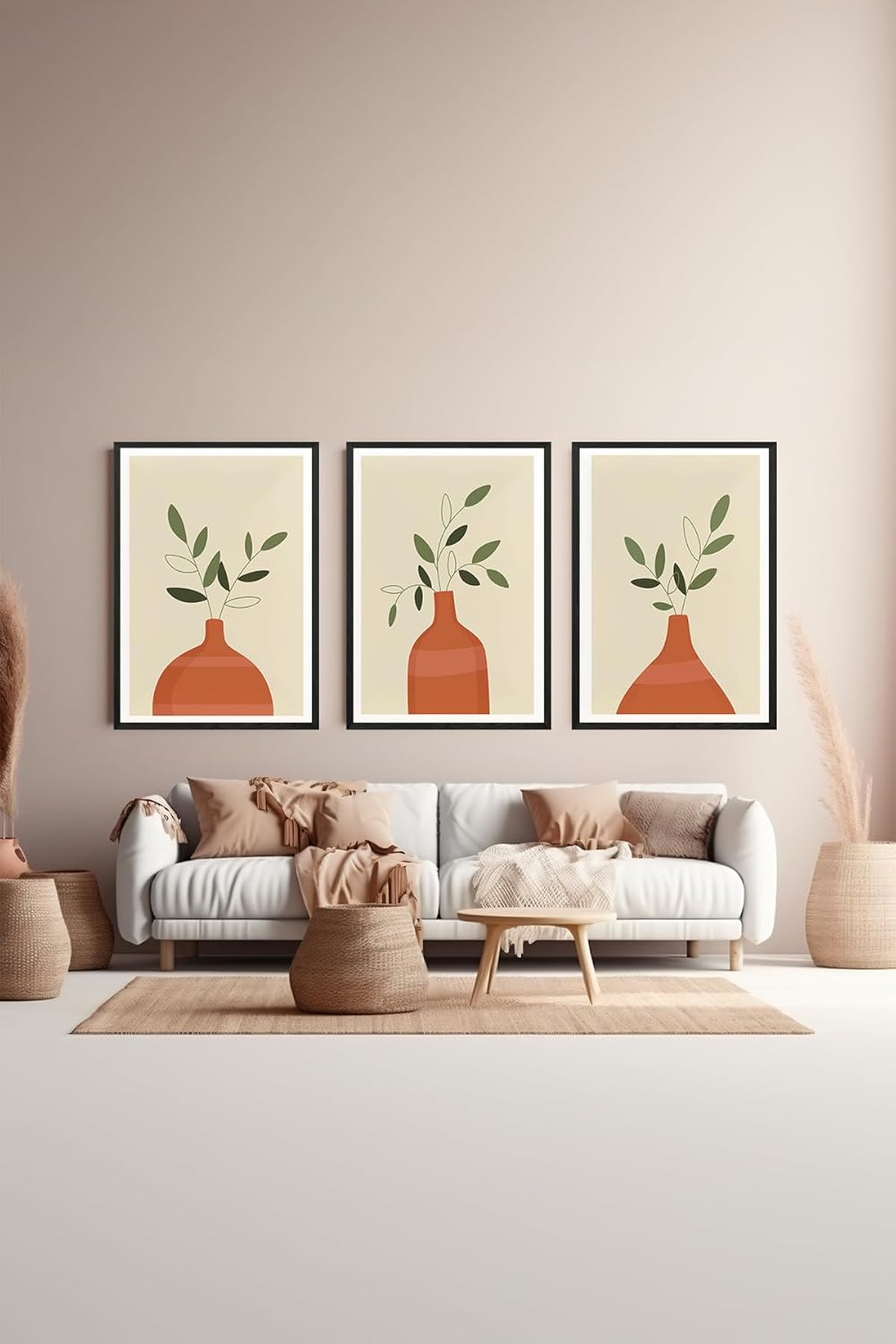 Artavessa 3 Parça Çerçeve Görünümlü Mdf Tablo Seti - ARTSYCLLCT20-2030