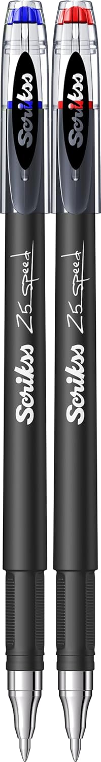 SCRIKSS OFFICE Speed 0.5 Mm Jel Kalem Mavi & Kırmızı 2'Li Blister, Mavi - Kırmızı, 0.5 mm