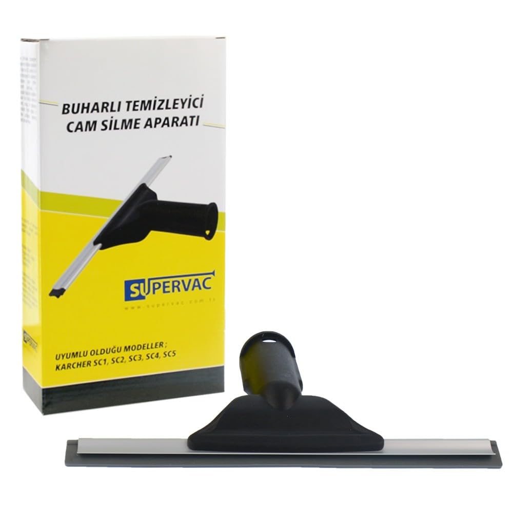 SUPERVAC SC Serisi Buharlı Temizleyiciler için Cam Temizleme Aparatı Lastik Silici, Karcher ile uyumlu