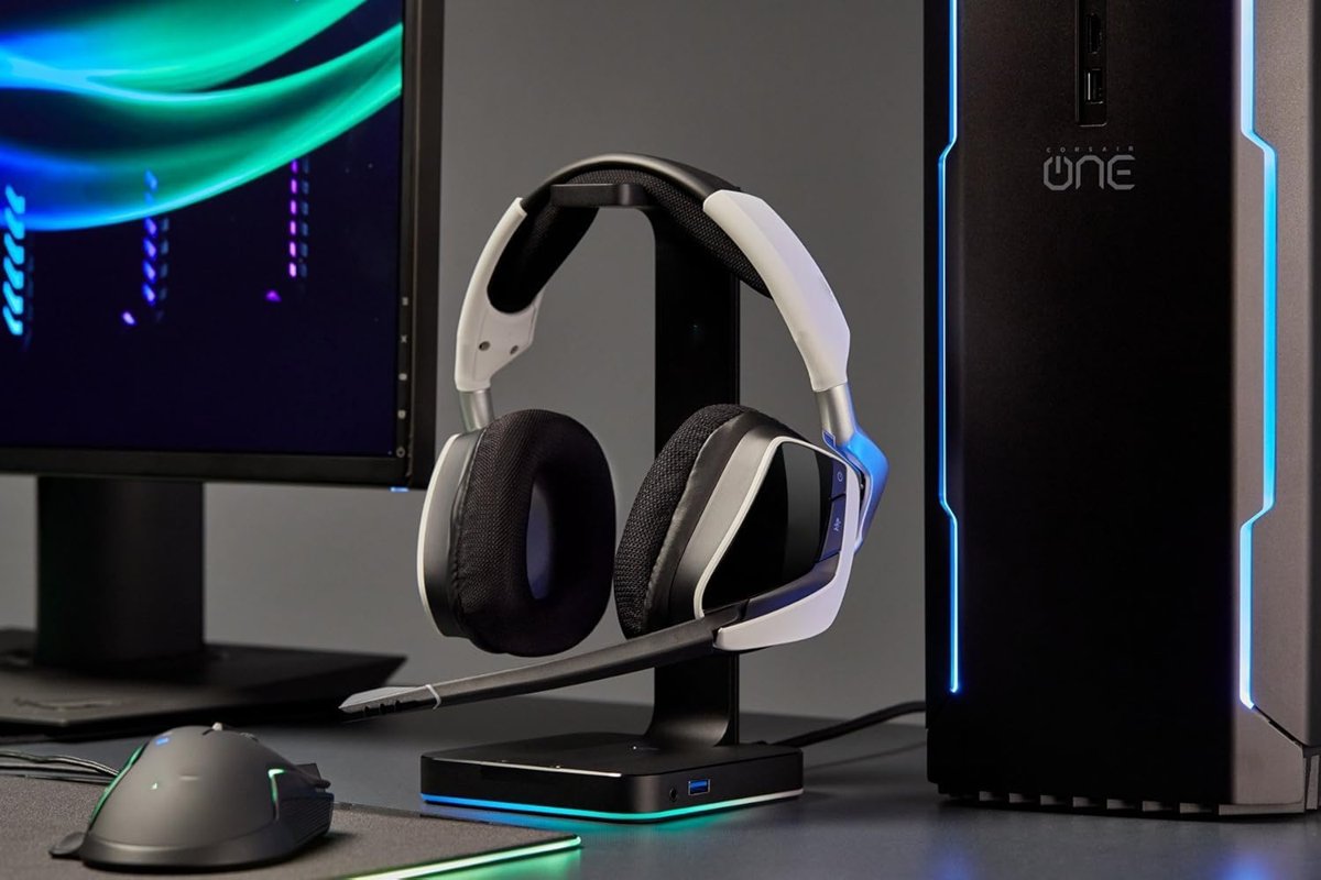 Corsair Void & Corsair Void PRO RGB Kablolu/Kablosuz Oyun Kulaklıkları için Yedek Kulak Pedleri, Kulak Yastığı Pedleri Kılıfı, Siyah Örgü Kumaş, Bellek Köpüğü-Siyah