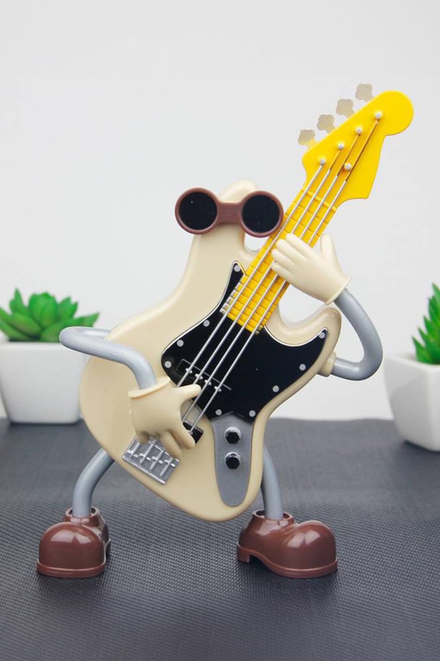 Rennes RGV-C64YN Elektro Gitar Tasarımlı Dans Eden Masa Süsü Hediyelik Eşya Biblo