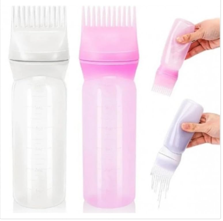 EMEY Taraklı Saç Boyama ve Bakım Yağı Uygulama Şişesi, (2)