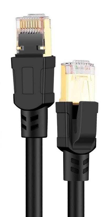 Lunatic Tkz 1652 Cat8 5 Metre 40Gbps S/Ftp 2000MHz Yüksek Hızlı 26 AWG kablo, S/Ftp Esnek Korumalı Bükümlü Çift 25/40 Gb/sn RJ45 8P8C Altın Kaplama Cat8 İnternet Kablosu (5 METRE CAT8 1652)
