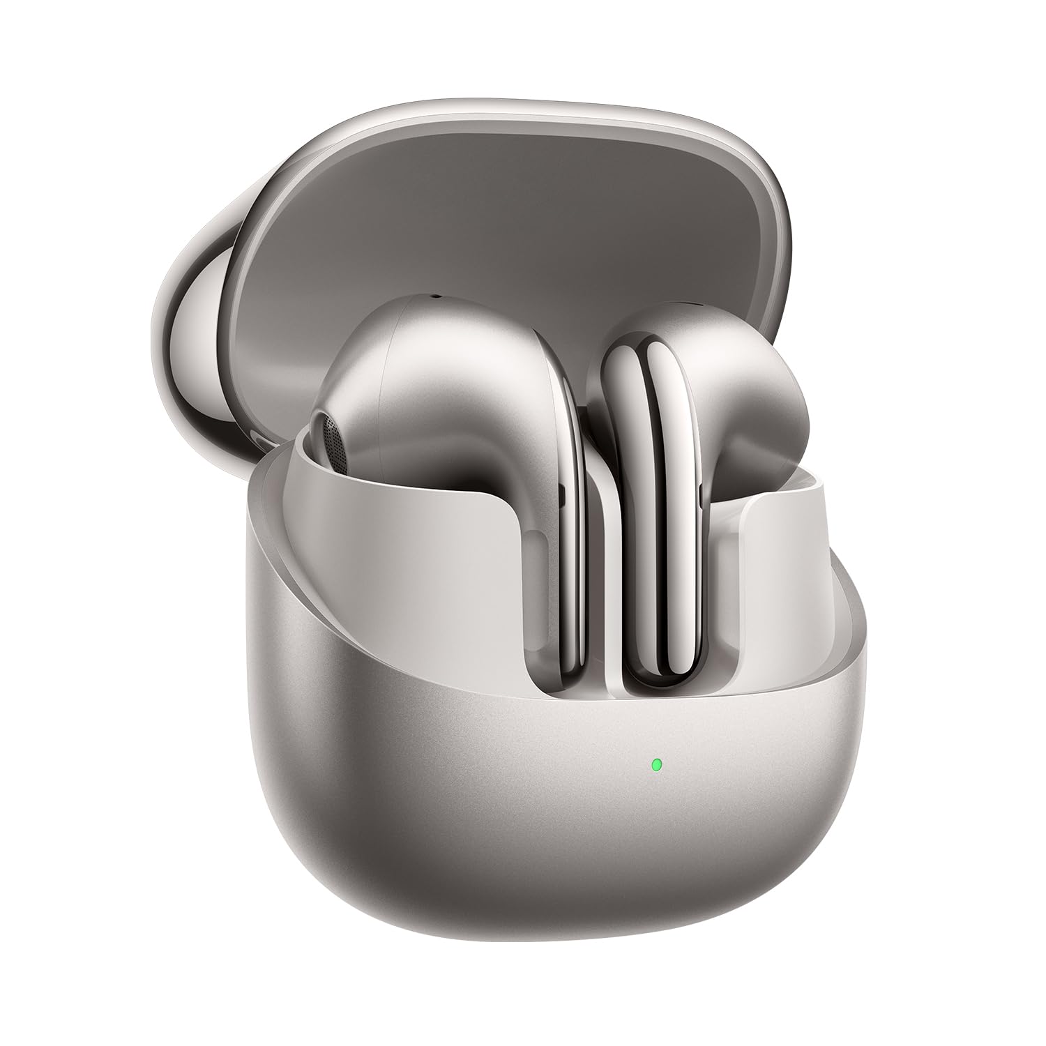 Xiaomi Buds 5 kulak içi kulaklık, 40 dB hibrit aktif gürültü önleme, 39 saat pil ömrü, çift mıknatıslı sürücü ve 5 EQ ayarı, AI rüzgar gürültüsü bastırma, Google Fast Pair, gri