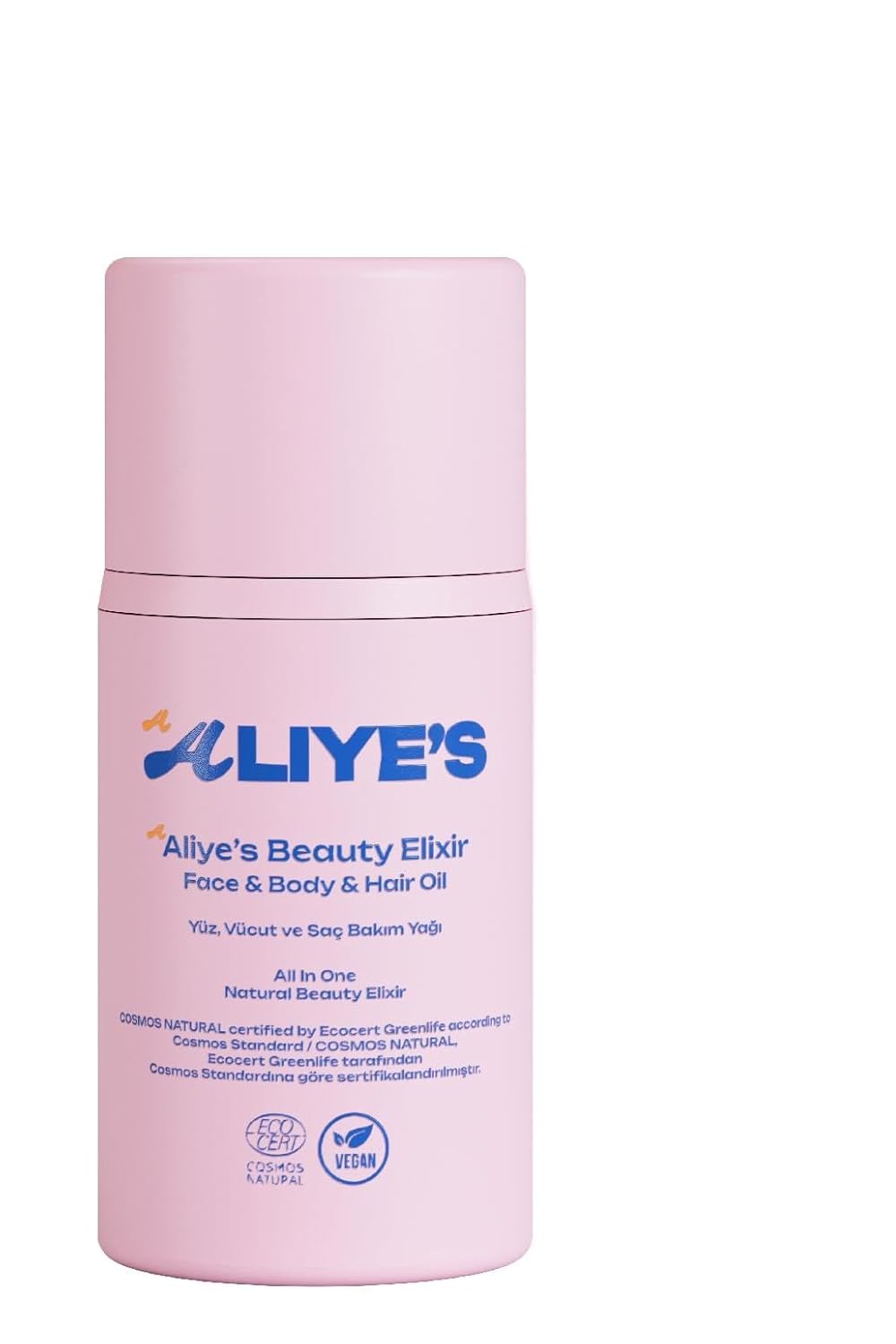 Aliye’s Beauty Elixir Gece Bakım Yağı | Yüz, Vücut ve Saç için | Ecocert Cosmos Organik Sertifikalı & Vegan | Onarıcı Bitkisel Yağ Karışımı – 50 ML