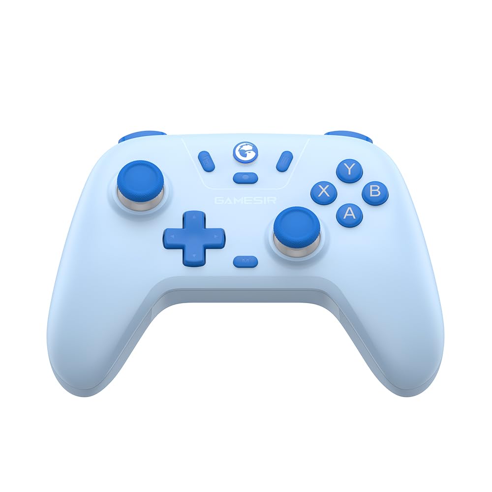 GameSir Nova Lite Çoklu Platform Kablosuz Oyun Kumandası, PC, Steam, Switch, iOS ve Android Uyumlu Hall Effect 20Hz Turbo (Sky Blue)