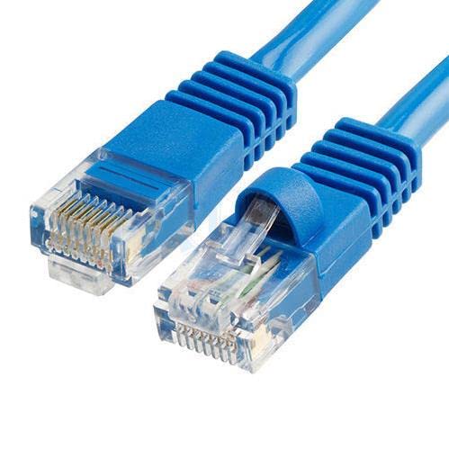 Lunatic Tkz Cat603M 3 Metre Cat6 Rj45 Lan Kablosu UÇLARI FABRİKASYON TAKILI Bilgisayar Modem Mavi İnternet Ethernet Kablosu (3 Metre)